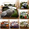 Parrot Lovely Gray Parrot Themed Comfortable Duvet Quilt Cover Pillowcase Bedding Set Children Bedroom Decoration Home Textile