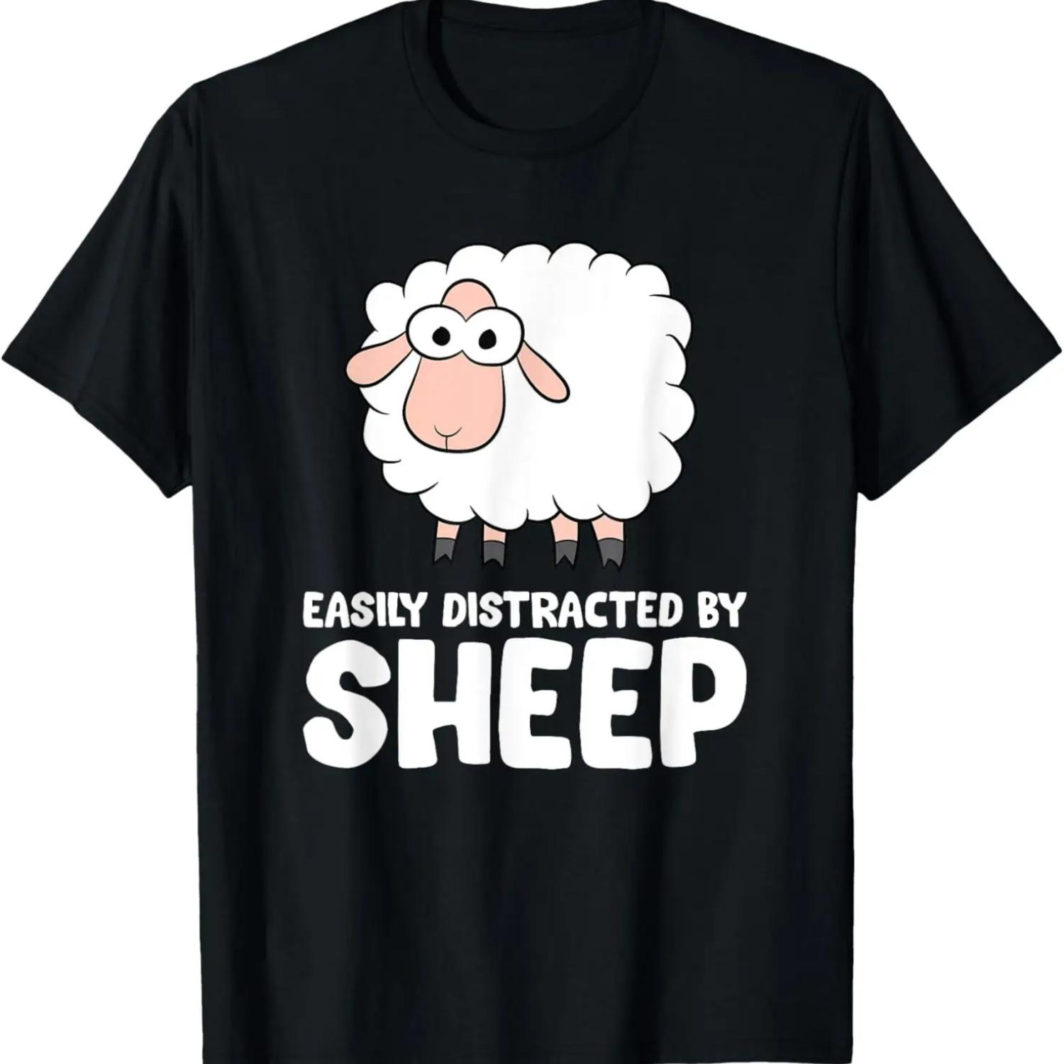 Easily Distracted By Sheep T-Shirt S