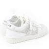 Excellent PRADA Sneakers Triangle Logo with Crystal White Leather Women 35.5  Used
