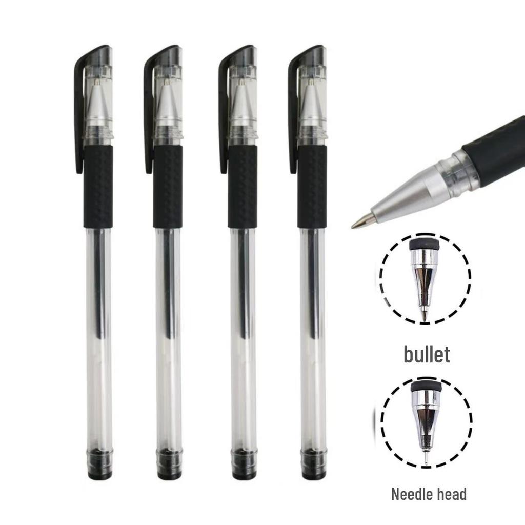 European Standard 0.5mm Black Bullet Tip Neutral Pen Set with Office Refills