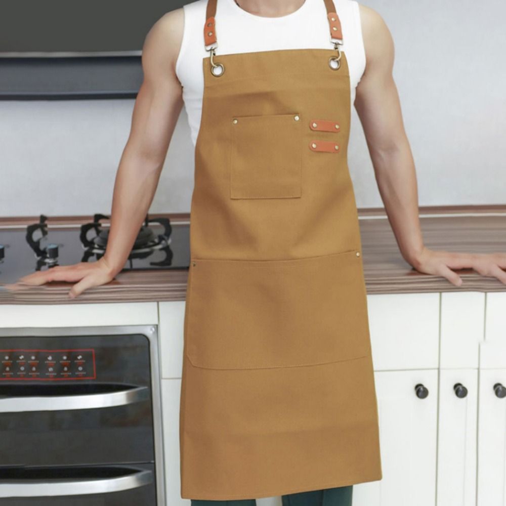 Adjustable Kitchen Apron Oil-proof Chef Apron Household Barista Apron  Grill Restaurant