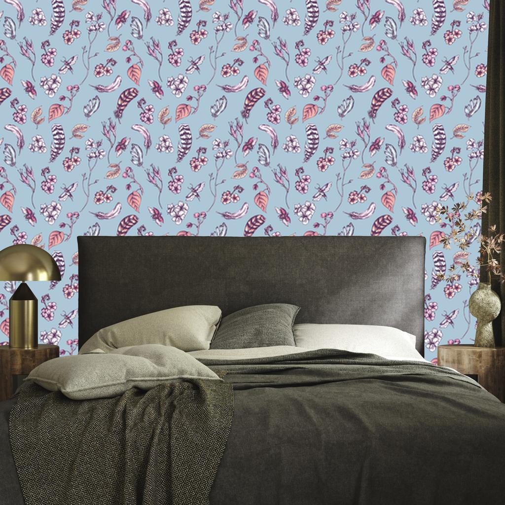 Wallpaper Decorative pattern in boho style for living room and bedroom 50x1000