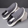 Tênis Masculino de Lona Slip-On Respirável - Tênis Casuais Confortáveis de Malha de Seda de Gelo para Primavera e Outono