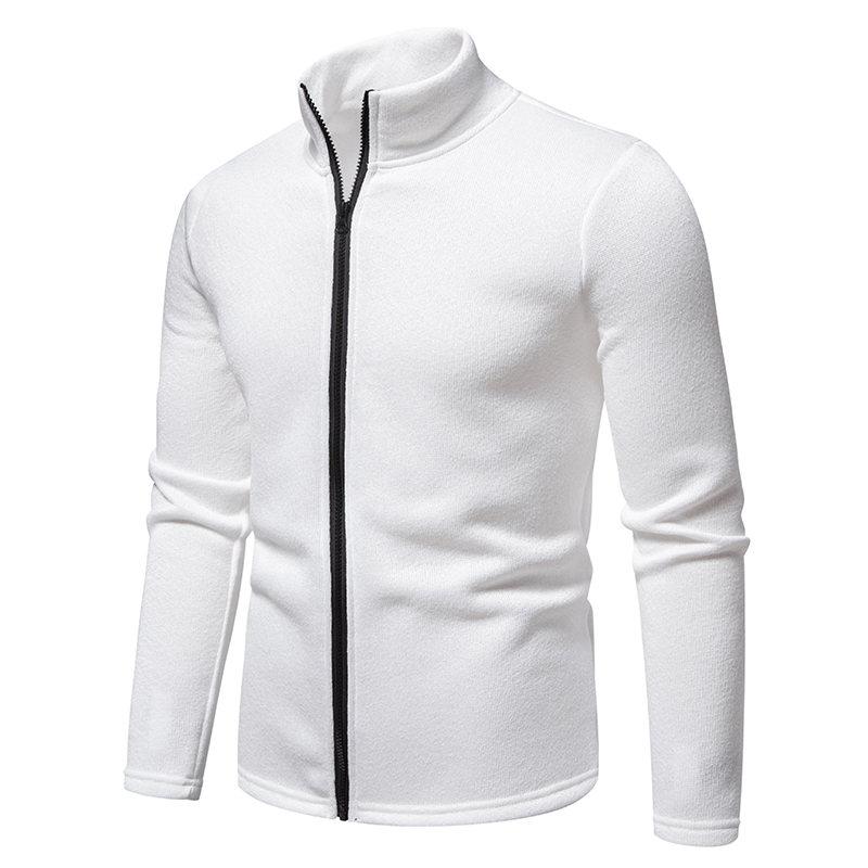 Autumn Men's Zipper Sweatshirt Stand Collar Lightweight Casual Sport Cardigan Comfortable Daily Hoodies