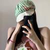 Versatile Striped Berets Korean Beanie Cap Vintage Painter Berets  Women