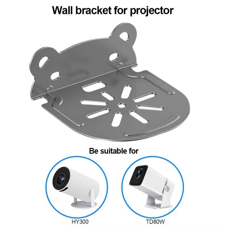 Supporto Multifunzione per Proiettore a Fascio Supporto da Parete per Proiettore Staffa Metallica Compatibile con Proiettore HY300 TD80W