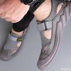 2025 Men's new Sandals Soft soled breathable lazy Shoes Hollow out casual mesh shoes Lightweight comfortable Male sandals Homme