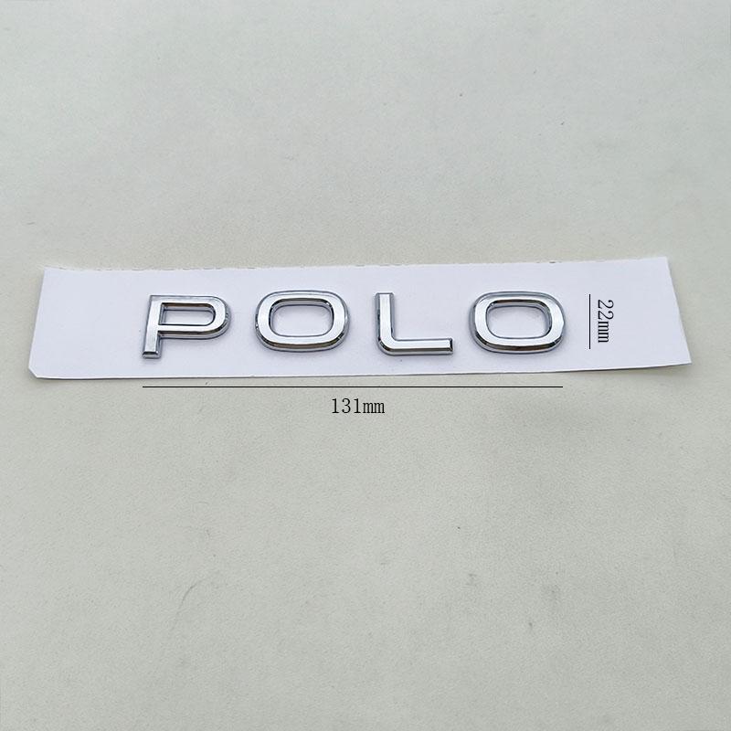 Emblems 2026 Hot For VOLKSWAGEN VW 3D ABS Chrome Black Logo Polo Emblem Letters Badge Car Rear Trunk Sticker For VW Polo MK7 MK8 Os5