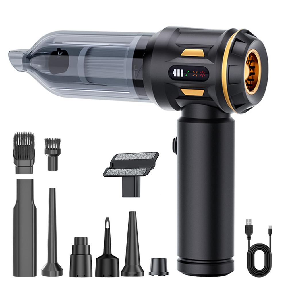 Wireless Handheld Car Vacuum Cleaner High Power 4 In 1 Blow Suction Inflate Deflate Rechargeable Portable For Car Home Outdoor