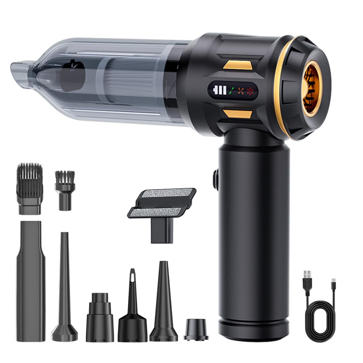

Wireless Handheld Car Vacuum Cleaner High Power 4 In 1 Blow Suction Inflate Deflate Rechargeable Portable For Car Home Outdoor