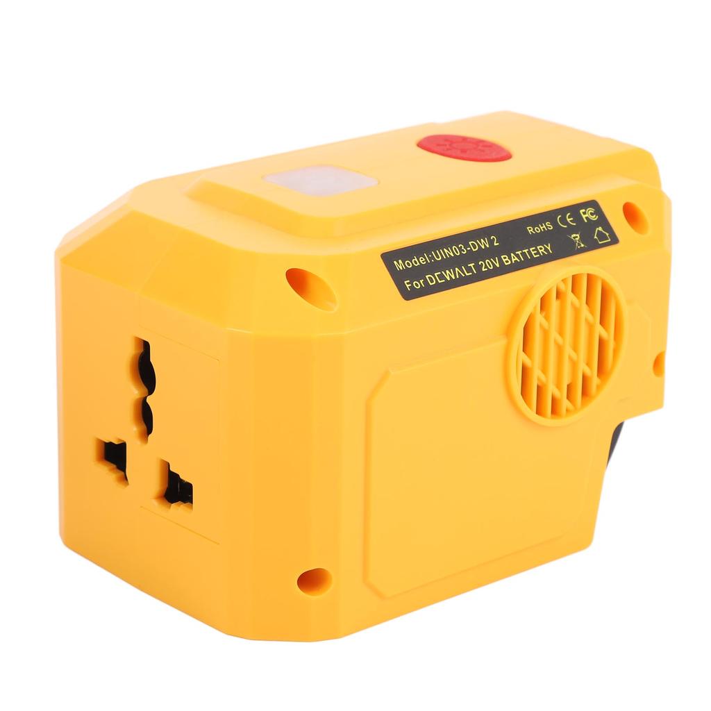 200W Portable Inverter 18V Battery Inverter with 200LM LED Light for DCB206 205 DCB204