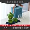 Good Luck Travel Tea Set Ceramic Household Outdoor Portable Cover Bowl Express Cup Peace And Joy One Pot Two Cups