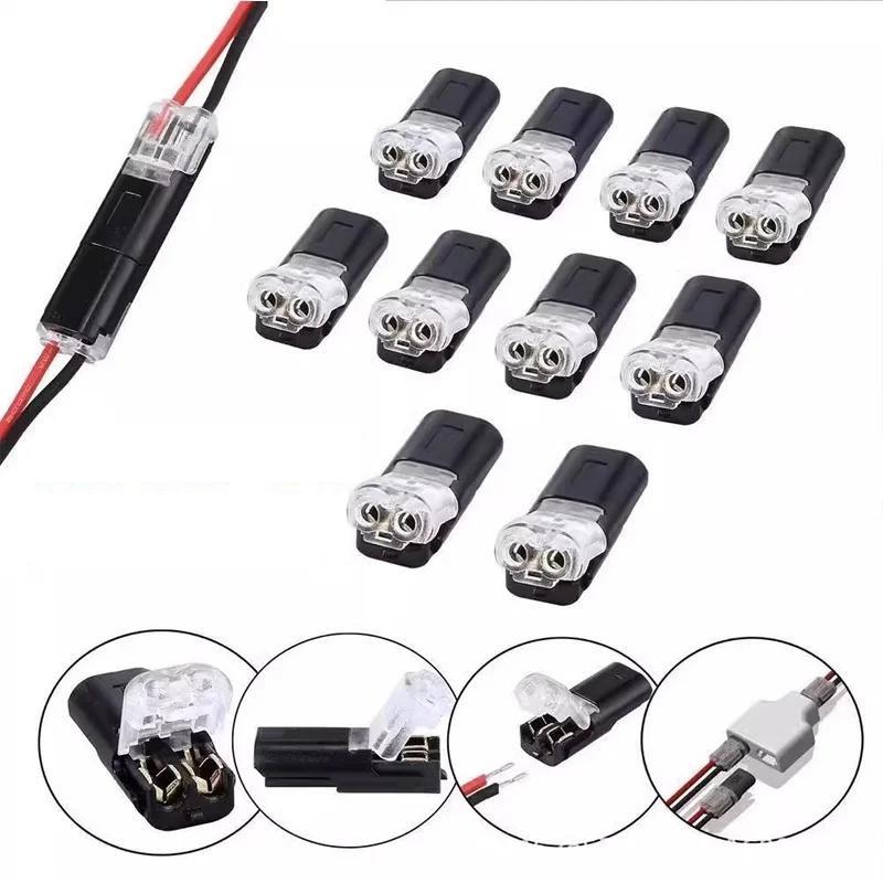 Connettore Filo Spina Impermeabile a 2 Poli Connettori a Scatto per Fili Elettrici Auto Connessione Terminale a Striscia Vendita all'Ingrosso