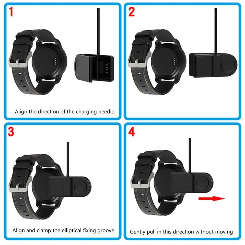 Clip Charging Cord Portable Charge Cable for Buddy W12 Smartwatch Fast Charging Adapters Cord USB Power Wire