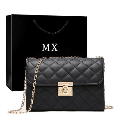 2021 Women's Embroidered Chain Square Crossbody Bag - Casual, Small, Fresh Design