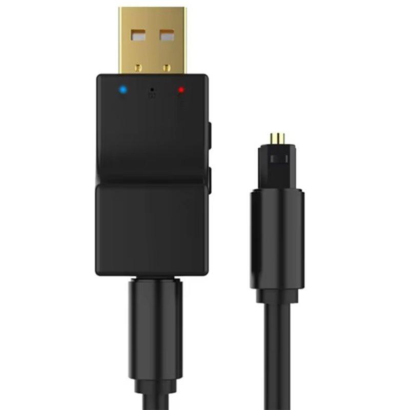

ABNR Audio Transmitter Bluetooth Audio Transmitter Low Latency Stereo Music Dual Stream Multi-Point Adapter For Ps4for TV P чорний