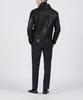 PANICALE Navy Slim Fit Dyed Cotton Pants F-Icpt52