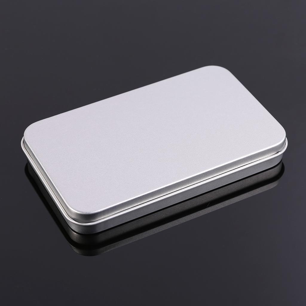 Organizer for Case Small Metal Tinplate Can Storage Box For Makeup Double Eyeli