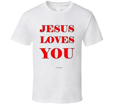 Jesus liebt dich Christliches Geschenk Klassischer Stil T-Shirt