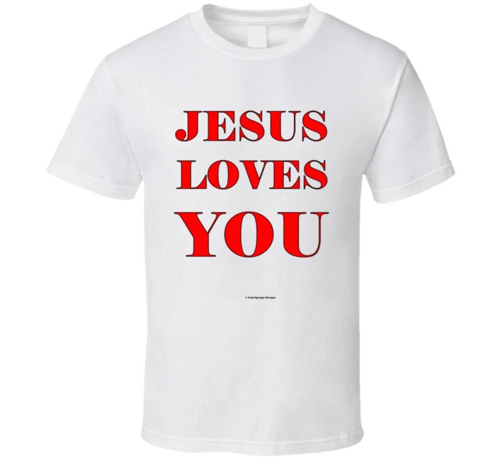 Jesus Loves You Christian Gift Classic Style T Shirt L
