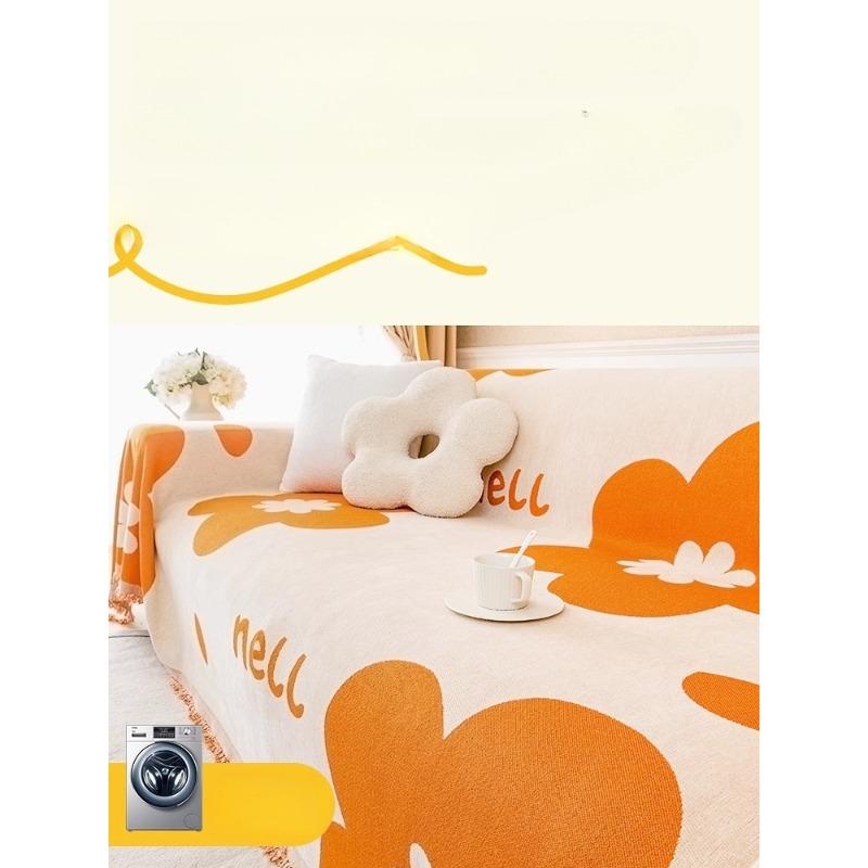 Prosop pentru canapea Stil Ins Chenille Husă pentru canapea Universală pentru patru sezoane Husă pentru canapea Complet acoperită Universală pe ambele părți