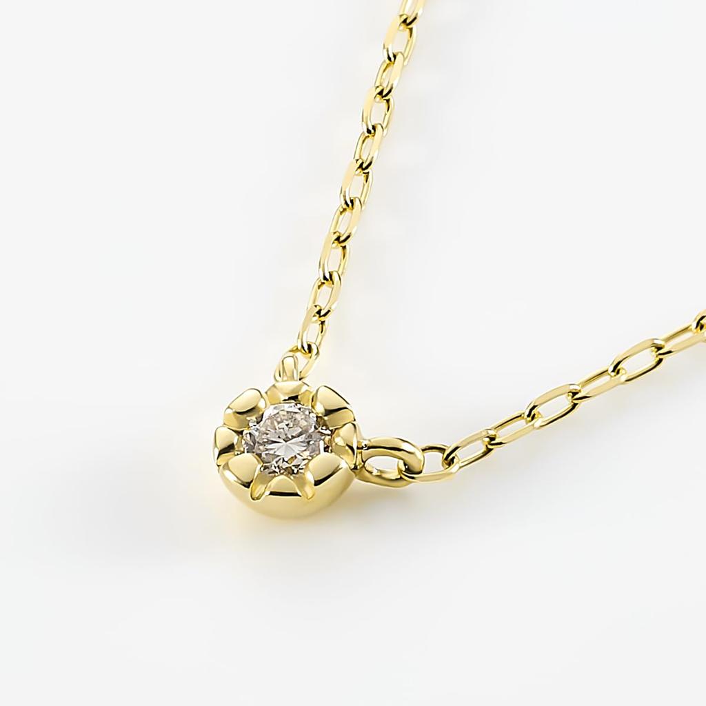 Official 10K Yellow Gold Single Stone Birthday Gift for Includes Jewelry 112546123008 4℃ Necklace, Women, Case,