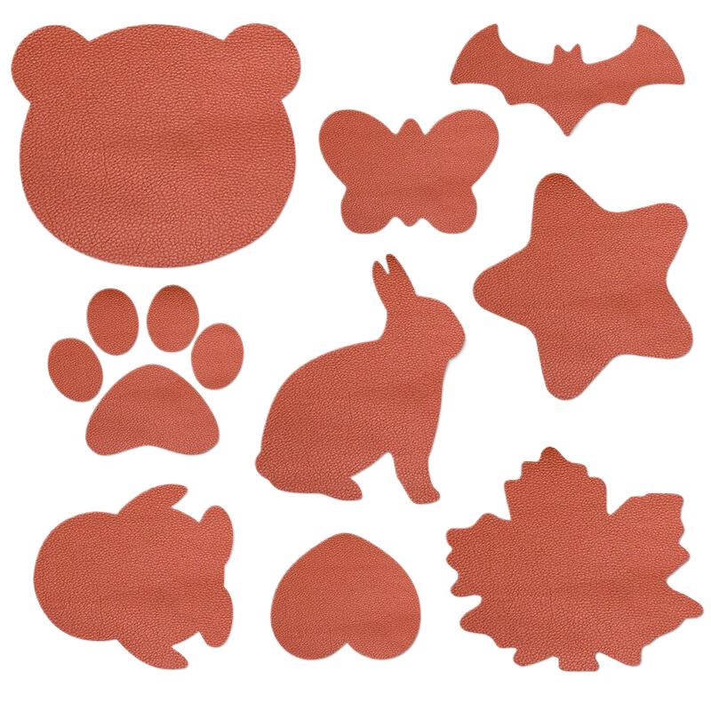 

13 шт./набор самоклеящейся кожаной обивки для автомобильного сиденья, дивана, кресла, черная кожаная заплатка для ремонта, для восстановления отверстий, искусственные наклейки 30cm светло-коричневого