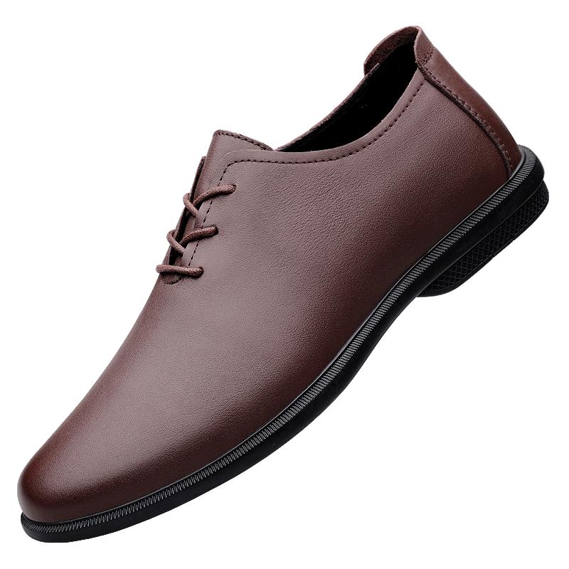 Business Classic Men's Leather Shoes Luxury Gentleman Style Design Comfortable Daily Walking Leisure Quality Shoes Lightweight