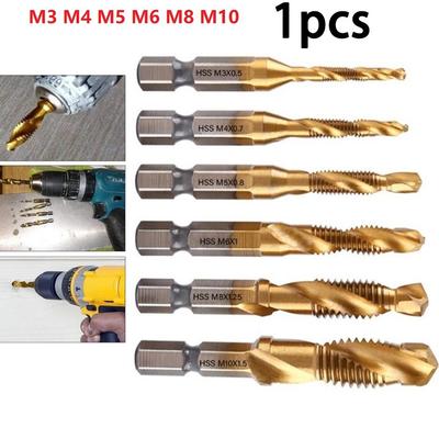 High Quality Plated Hex Shank Tap Drill Bit for Precise Threaded Holes