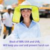 4 Pack Hard Hat Sun Shade - Full Brim Mesh Sun Shield with Reflective Strip Visor