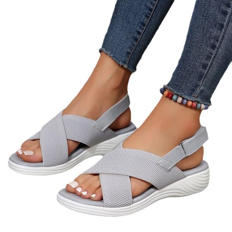 Fashion Sandals Female 2025 Summer New Fashion Women's Sandals Solid Open Toe Lightweight Beach Outdoor Shoes for Women Zapatos De Mujer