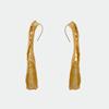 Minimalist Style Metal Hollow Water Drop Shape Ear Hook Women'S Unique Earrings Trendy Light Luxury High-End Temperament Versatile Earrings
