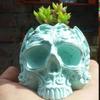 3d Skull Head Silicone Mold Ashtray Epoxy Resin Mold Crafts Plaster Flowerpot Plant Pot Mould Skull Candle Soap Plaster Craft