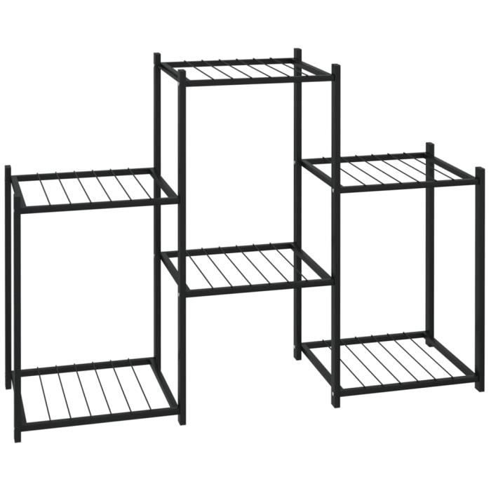 343125 vidaXL Planter 83x25x60 Cm Black Iron