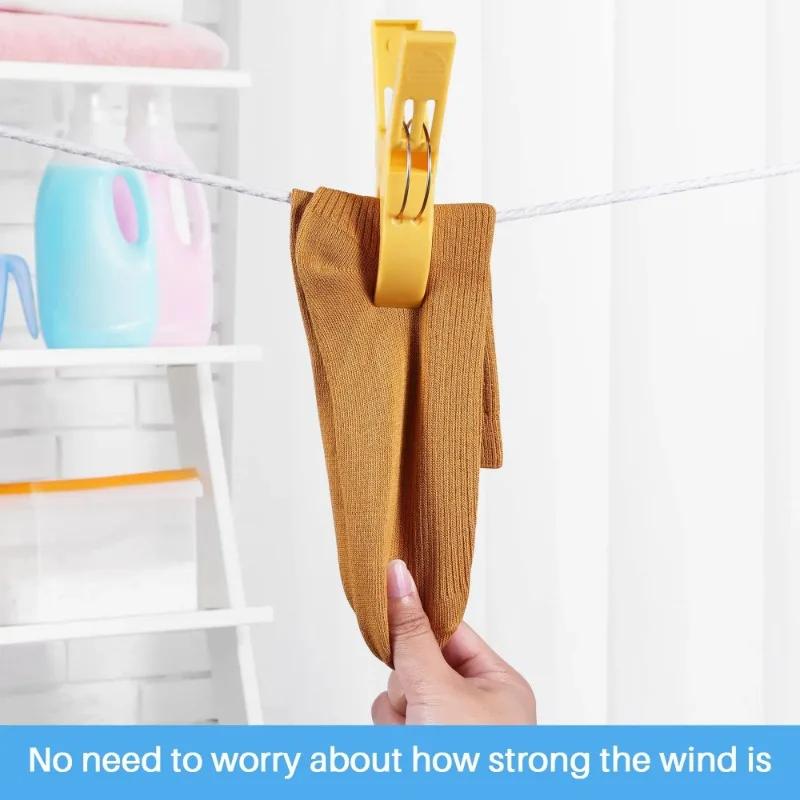 4-24Pcs Beach Towel Clips Chair Clips Towel Holderplastic Clothes Pegs Hanging Clip Clamps Yellowbluegreenred