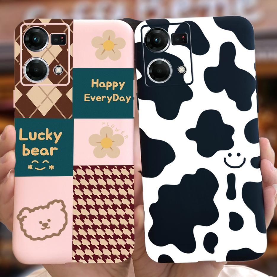 Für Oppo Reno7 4G Hülle CPH2363 Oppo F21 Pro 2022 Schöne Kunst Bemalte Abdeckung Weiche TPU Handyhülle Für Oppo Reno 7 F21 Pro Rückseite