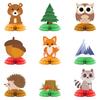 Jungle Animal Theme Party Tabletop Arrangement Honeycomb Ornament Owl Fox Squirrel Honeycomb Ball Ornament