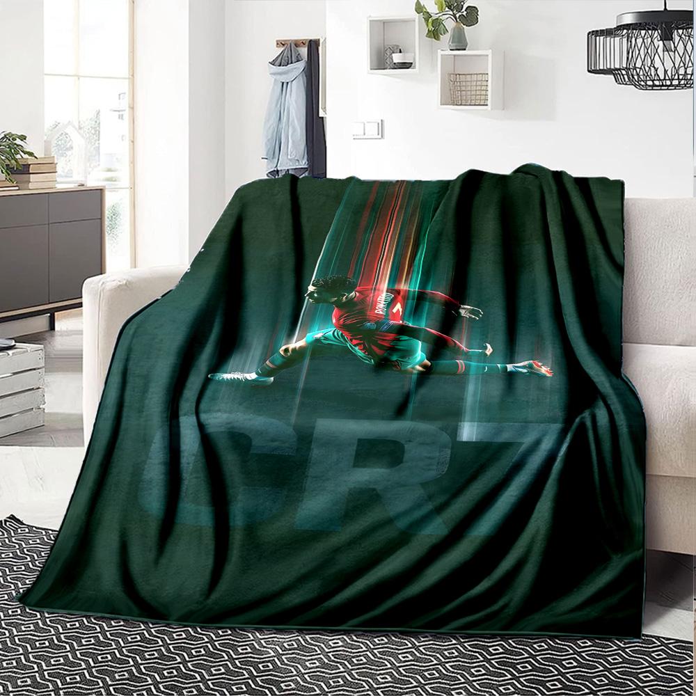 CR7 Football Blanket Ultra-Soft Suitable for Chair Sofa Livingroom for All Occasions Modern Style Perfect Gift for Relatives and Friends