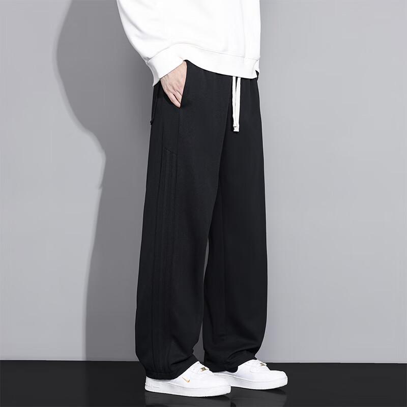VUUG Men's Autumn/Winter American Style Loose Straight-Leg Casual Trousers