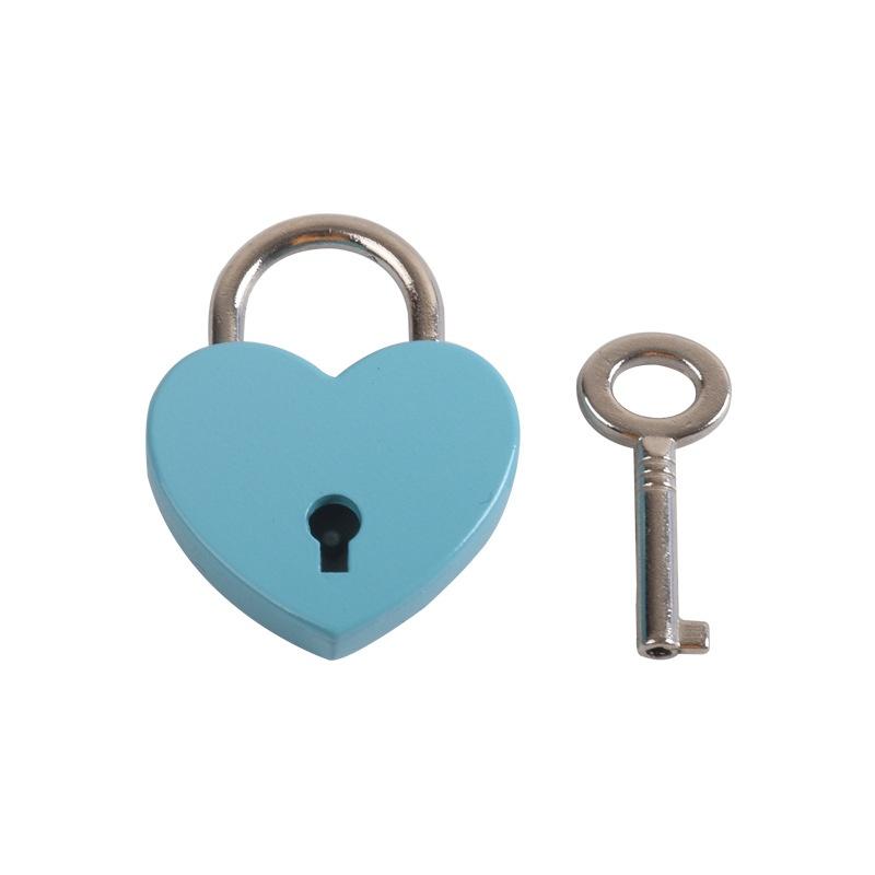 Antikes Vorhängeschloss in Herzform, Vintage-Schloss, rosa, romantisch, schöne Tagebuch-Vorhängeschlösser, Schlüsselschloss mit Schlüssel, Hochzeitsschmuck