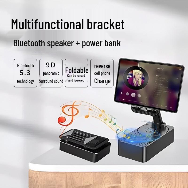 Endless Joy 3-in-1 Bluetooth Speaker: Desktop Stand, Charger, Music & Drama Playback