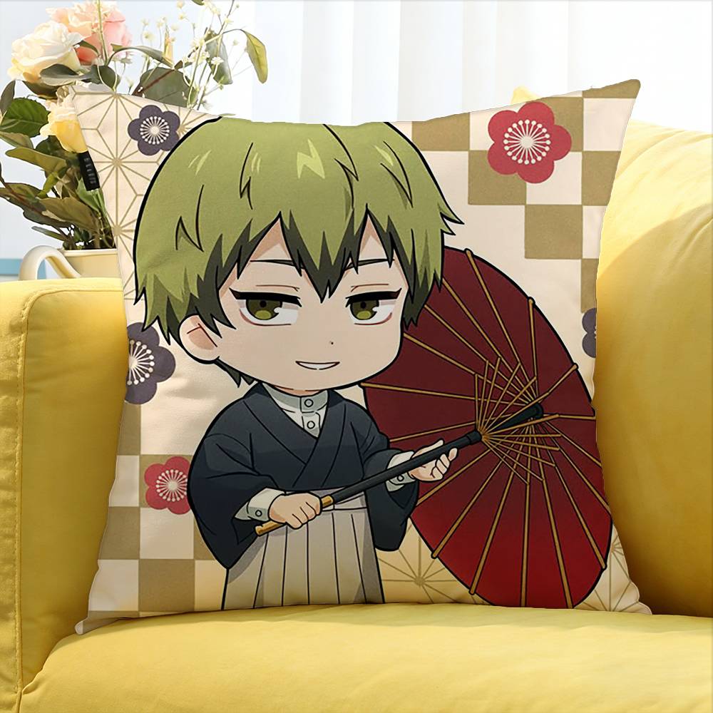 Zenin Naoya Various Sizes Square Pillow Case For Car Home Bedchamber Decor