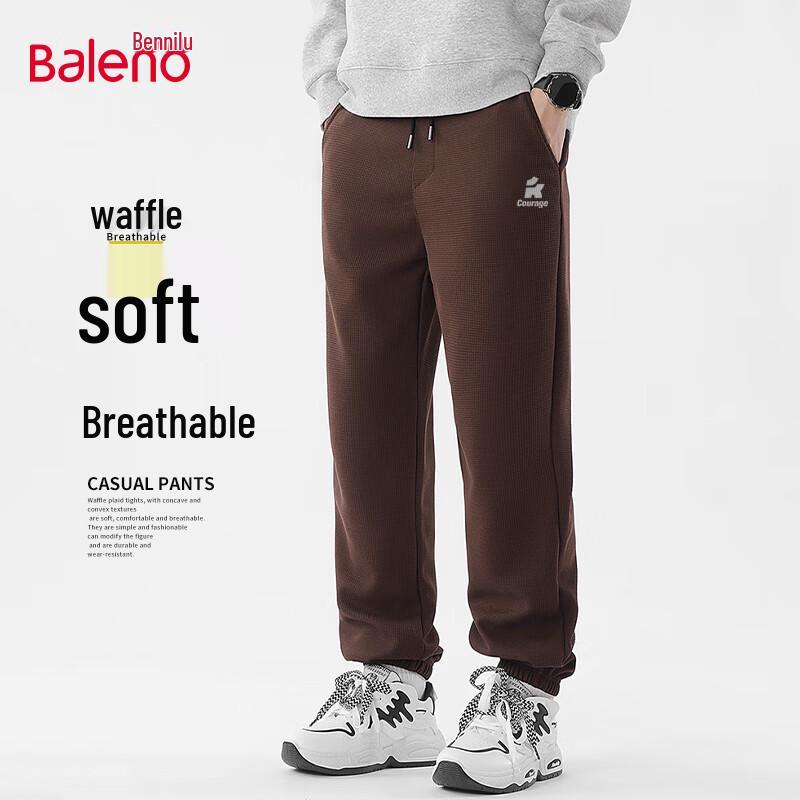 

Baleno Men s Waffle Knit Tapered Jogger Pants 3XL