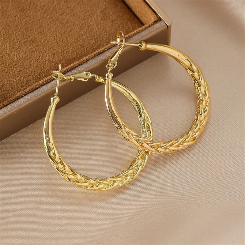 Геометрические круглые серьги в металлическом стиле, преувеличенные, с роскошным и высококлассным дизайном, стильные и эксклюзивные каффы. золотой