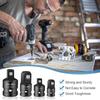 4 pcs Socket Convertor Adapter Set Not Easy to Corrode Good Toughness Tool Suitable for Machinery Industry