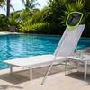 Swimming Pool Leaf Skimmer Net with Extendable Aluminum Handle Pool Cleaning Tool for Shallow Water Debris Removal Durable Mesh Net