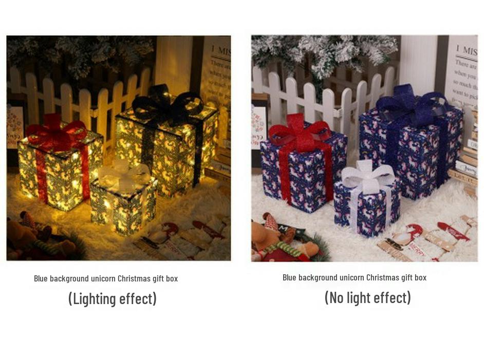 Christmas LED String Lights Gift Set: 3-Piece Decoration for Festive Party Atmosphere