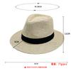 Monofilament grass top hat solid color parent-child papyrus top hat sunshade summer and autumn sunscreen hat outdoor beach straw hat British