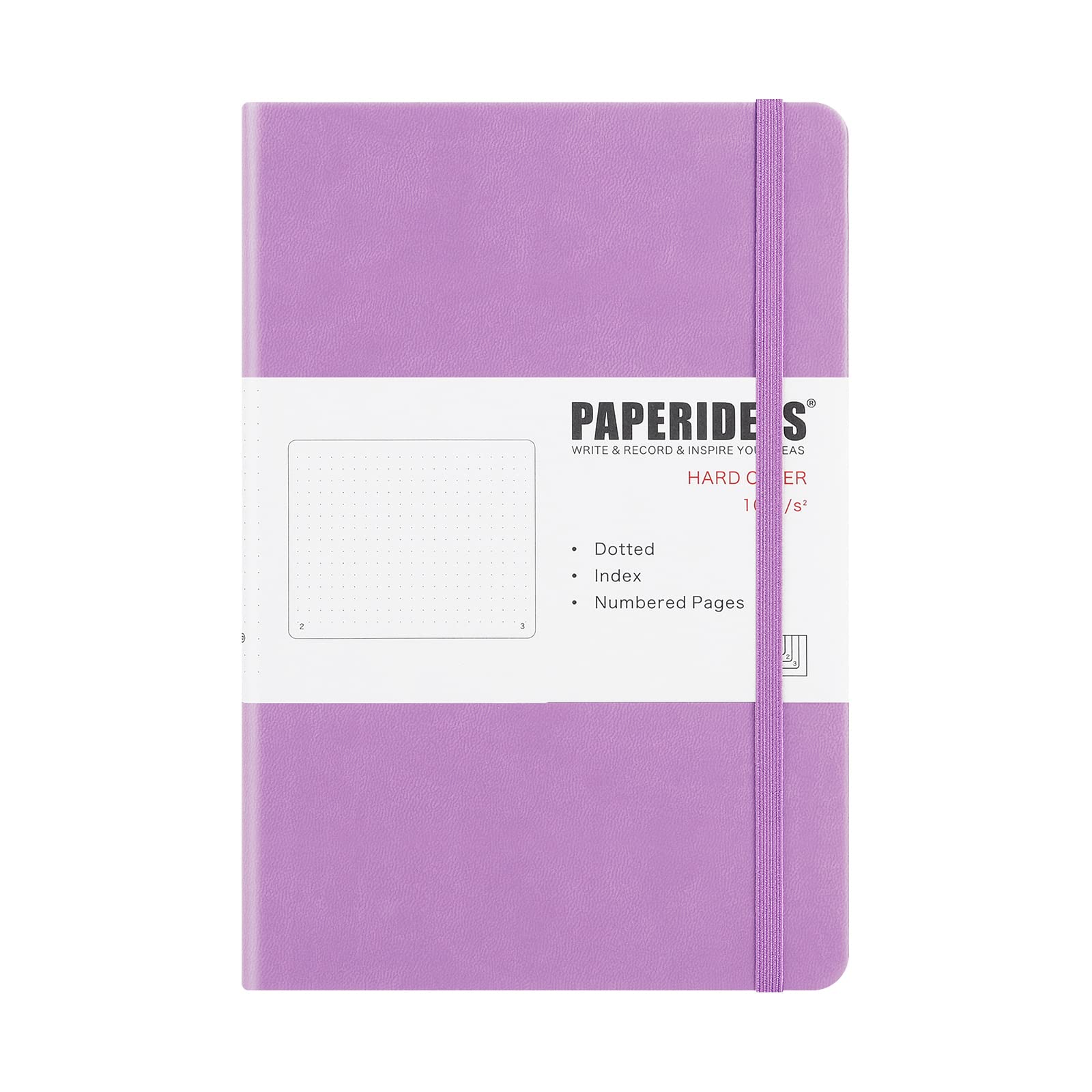 

PAPERIDEAS Notebook A5 Hardcover (Dot, Lilac)