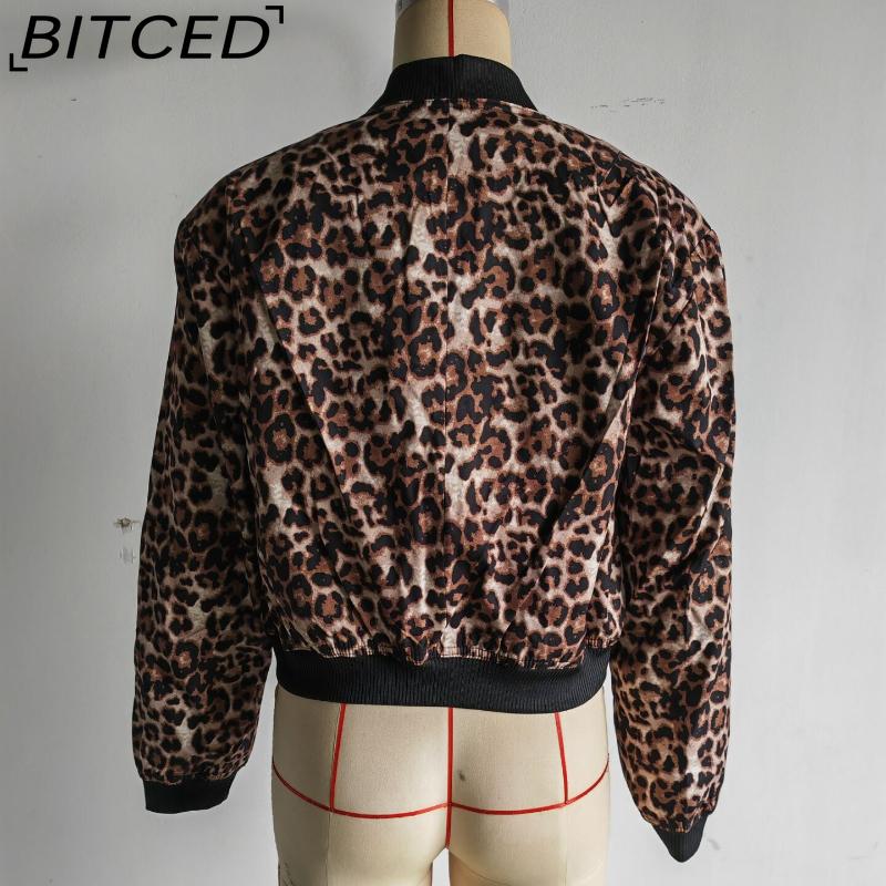 BITCED Spring Women's Oversized Pocket Jacket with Stand Collar